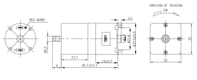 Motor personalizado fábrica 10-30W da bomba da C.C. do motor 12V da C.C. para a bomba de sução da água