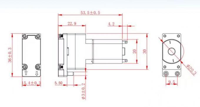 Poder 1.5W do motor elétrico da fábrica da tensão 3V do motor da C.C. KG-130 usado para aparelhos eletrodomésticos, médico, equipamento da beleza
